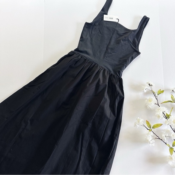 NEW Aritzia Babaton Women’s Dress Revive Dress Fit-And-Flare Cotton Midi Dress - Picture 10 of 11